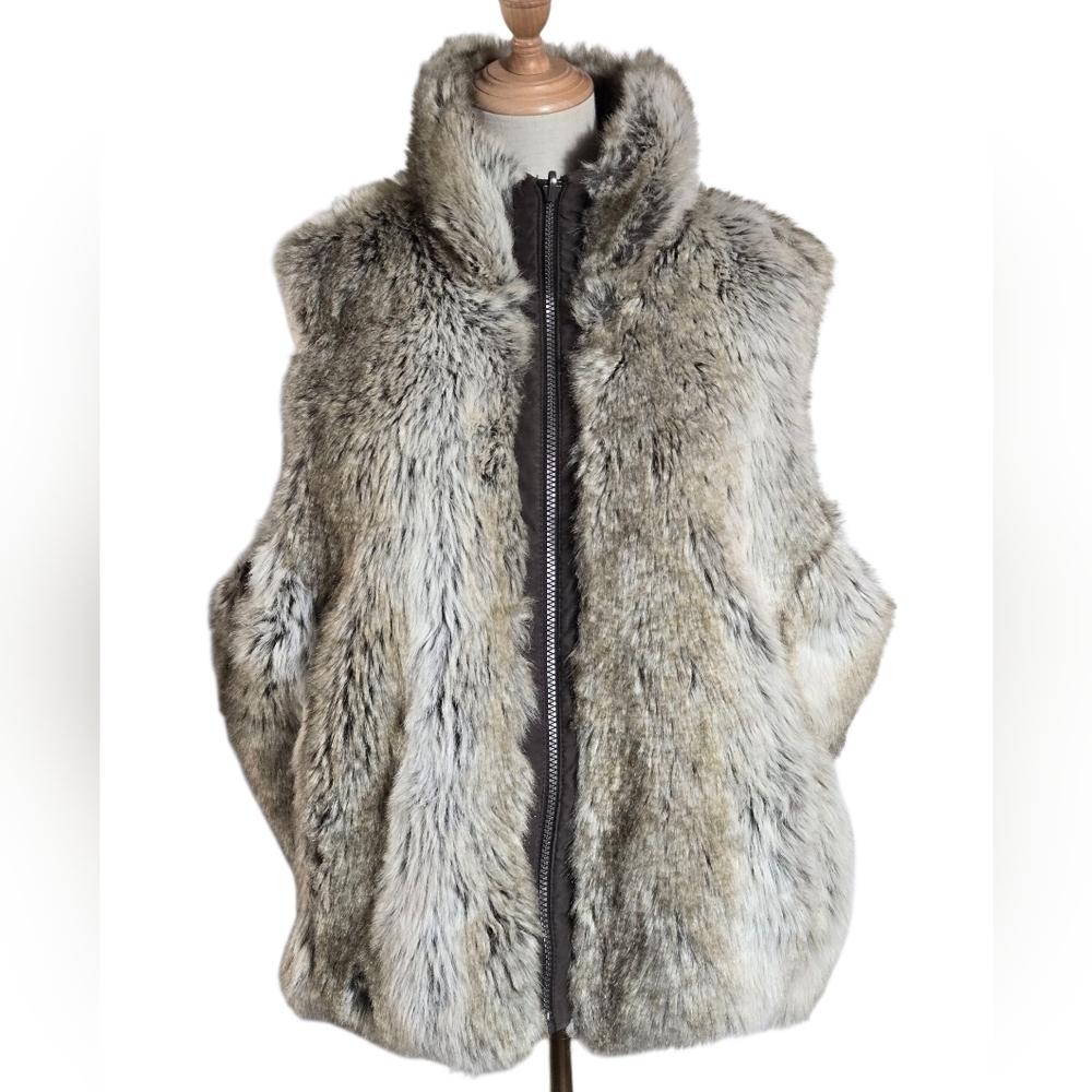 Weatherproof Faux Fur Reversible Vest